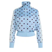 ADIDAS ORIGINALS Jopa na zadrgo SATIN POLKA DOTS TT Track pastelno modra/karminsko rdeča/bela