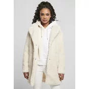 Womens Oversized Sherpa Coat whitesand