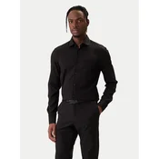 HUGO Srajca Kenno 50551242 Črna Slim Fit