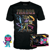 Funko Pop! & Tee: Marvel - Thanos (Blacklight) (Special Edition) Bobble-Head Vinyl Figure & T-shirt (M)
