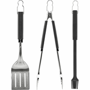 Weber Grill Cutlery Precision 3 pcs, Stainless Steel black