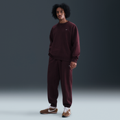 Superge Nike Solo Swoosh Mens Cuffed Fleece Pants Burgundy Crush/ Burgundy Crush/ White XL