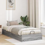 Otomanski krevet s pohranom Sivi Sonoma 203 x 100 x 25 cm