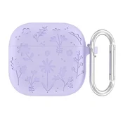 Zaštitna futrola Flower za Airpods 3 ljubicasta