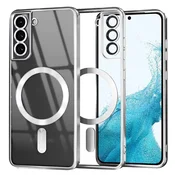 Ovitek Techsuit Luxury Crystal MagSafe za Samsung Galaxy S22 - srebrn