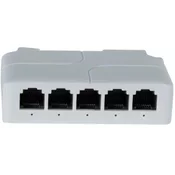 Gembird POE-EXT-14F 5 port, 100mbps POE extender, 30/60W 8W/port, POE voltage 44-57Vdc, 100m, 802.3af/at
