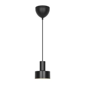 Nordlux - črn lestenec MATIS 1xE27/40W/230V