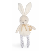 Plišana lutka zečić Doll Rattle Mini Perle Kaloo krem boje 17 cm mekani materijal sa sitnom zvečkom od 0 mjeseci