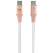 Guess GUCCLALRGDP kabel USB-C - USB-C 1.5m Fast Charging pink Ebossed Logo (GUCCLALRGDP)