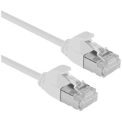 ROLINE Roline 21153303 RJ45 omrežni kabel\, Patch kabel CAT 6a U/FTP 1.00 m siva 1 kos, (20630728)