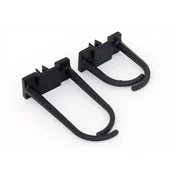 Triton Plastični kavelj z majhno luknjo 35x30mm črn