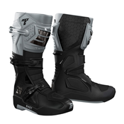 Shot Race 6 črno-sivo-kromirani motoristični škornji naprodaj razprodaja