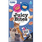 Mačji priboljški Juicy Bites, 3 x 11,3 g - Okus piščanca in tune