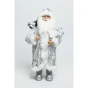 AMC HOME Novogodišnja figura Deda Mraz, 60cm, Srebrni
