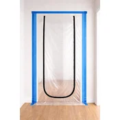 Protiprašna zavesa za vrata 220x120cm tip U z zadrgo 81522