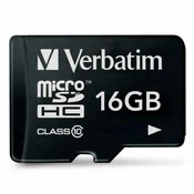 Verbatim VERBATIM MICROSDHC KARTICA 16GB V10 ZA TELEFONE IN TABLICE S PRO ADAPTERJEM