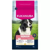 Eukanuba Premium Nutrition Senior Medium Breed piletina - 3 kg