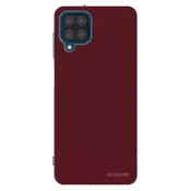 Silikonski prozorni ovitek za Samsung Galaxy A12 A125F - Burgundy red