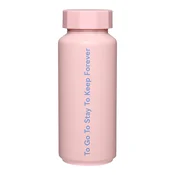 Termo steklenica Design Letters Tone On Tone 0,5 L roza barva