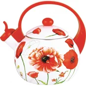 KINGHOFF Grelnik vode Kinghoff Bouilloire Émaillée Roses rdeča 2 litra, (5000119396)