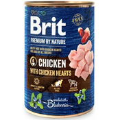 Brit Premium by Nature Dog Cons. - piščanec s srčki 400 g