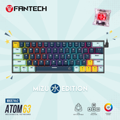 Tastatura Mehanicka Gaming Fantech MK874 RGB Atom 63 Navy (Red switch)