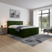 Livetastic BOXSPRING POSTELJA 180 cm  x 200 cm , les, kovina, umetna masa, tekstil zelena