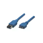 USB 3.0 USB 3.0 Micro-B transformator Plava 50cm 304857
