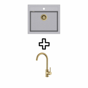Set Quadro SQQ100W + Vida PVD Alumetallic/Zlato
