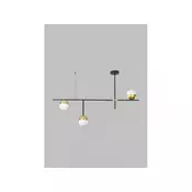 VESTA 307 LUSTER 3*G9 antique brass/black