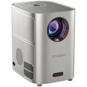 Projektor STRONG Q1/ LCD/ HD (1280x720)/ 180 ANSI lm/ USB 2.0/ HDMI/ BT/ Wi-Fi/ Repro/ siva