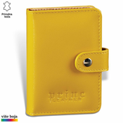 Princ Leather Novcanik za kartice, Žuti