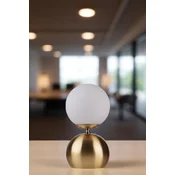 Opviq Stona lampa Oliver, Zlatno-bela
