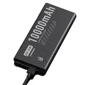 Denmen Eksterna baterija DP43, 10000mAh, PD 20W, QC3.0, 2x Type-C, USB-A, Crna