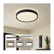 Brilagi - LED prigušiva stropno svetlo CORVO LED/54W/230V 3000-6000K crno fi 40 cm + daljinski upravljac