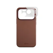 Ovitek Epico Leather Mag+ za iPhone 17 Pro/18 Pro rjave barve