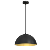 BETA BLACK/GOLD viseća lampa 1xE27 35cm