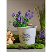Sinsay - Metalna kanta sa ruckom i natpisom Home Gardener - belo
