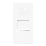 Orno Noen rj11, modularna 22,5x45 mm telefonska vtičnica rj11, bela