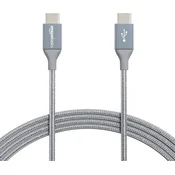 Amazon Amazon Basics USB-C na USB-C kabel, pleten, 480 Mbps, črn