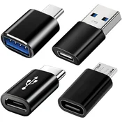 INF 4-delni komplet adapterjev USB-C: USB 3.0 & Micro USB adapterji za večjo združljivost, (5000291515)