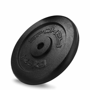 Spokey Utež Sinis iz litega železa 1,25 kg črne barve