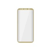 3D kaljeno steklo Samsung S8 zlat okvir