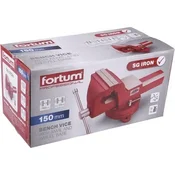 Fortum Vrtljivi primež z nakovalom, 150mm, SG železo