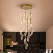 Schuller Valencia LED-visoka svetilka Velas z 9 žarnicami, višina 57 cm, zlata barva, kovinska - Dnevna soba/jedilnica - zlata, bela - Kovina