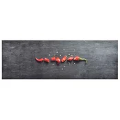 Vidaxl Kuhinjska preproga pralna s potiskom feferona 60x300 cm