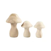 Set lesenih gob - 3 kosi (leseni izdelki za dodelavo)