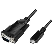 LOGILINK LogiLink serijski adapter [1x moški konektor USB 2.0 tipa C - 1x 9-polni moški konektor D-Sub] 1.2 m črna, (20449885)