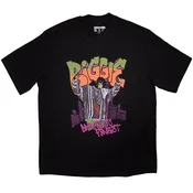 Notorious B.I.G. Cartoon Graffiti Oversized majica Black L