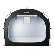 VEVOR Šotor za shranjevanje koles 203x122x169 cm Črn